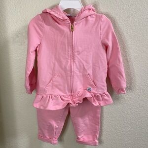 Original‎ Marines Pretty in Pink Jogger Set, zip with pink ruffles